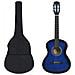 Set Chitarra Classica 8 pz per Principianti Blu 3/4 36"" - Foto miniatura 1