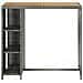 Tavolo Da Bar Con Ripiani Grigio 120x60x110 Cm In Polyrattan - Foto miniatura 3