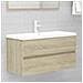 Mobile con Lavabo Integrato Rovere Sonoma in Legno Multistrato - Foto miniatura 1
