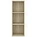 Mobile TV da Parete Rovere Sonoma 37x37x107cm Legno Multistrato - Foto miniatura 4