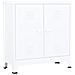 Armadio Classificatore Bianco 90x40x100 Cm Acciaio - Foto miniatura 2