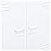Armadio Classificatore Bianco 90x40x100 Cm Acciaio - Foto miniatura 3