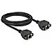 Cavo di estensione di rete S /FTP RJ45 femmina per RJ45 maschio Cat. 6A 2 m nero - Foto miniatura 3