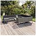 Set Divani Da Giardino 12 Pz Con Cuscini In Polyrattan Grigio - Foto miniatura 1