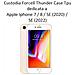 Thunder Custodia Tpu Silicone Cover Case Per Apple Iphone 7 - 8 - Se (2020) - Se (2022) Bla - Foto miniatura 2