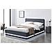 Newyork Struttura Letto In Velluto Grigio Con Led 160x200 Cm - Foto miniatura 3