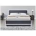 Newyork Struttura Letto In Velluto Grigio Con Led 160x200 Cm - Foto miniatura 4