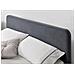 Newyork Struttura Letto In Velluto Grigio Con Led 160x200 Cm - Foto miniatura 6
