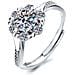 Confezione Da 4 Anelli Con Zirconi Luccicanti Silver - Foto miniatura 5