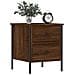 Comodini 2 Pz Rovere Marrone 40x42x50 Cm In Legno Multistrato - Foto miniatura 3