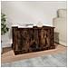 Contenitore Rovere Fumo 70x40x38 Cm Legno Multistrato - Foto miniatura 3