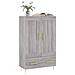 Credenza Grigio Sonoma 69,5x31x115 Cm In Legno Multistrato - Foto miniatura 3