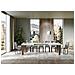 Tavolo Allungabile 90x180/284 Cm Spimbo Mix Piano Bianco Frassino - Gambe Noce - Bianco Frassino /noce - Foto miniatura 3
