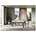 Tavolo Allungabile 90x180/284 Cm Spimbo Mix Piano Bianco Frassino - Gambe Noce - Bianco Frassino /noce - Foto miniatura 4