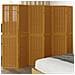 Divisorio Ambienti 6 Pannelli Marrone Legno Massello Paulownia - Foto miniatura 1