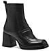 Black Elegant Closed Booties Stivaletti Pelle Scarpe Donna Nero Eu 36, 1-25387-41 001 - Foto miniatura 1