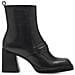 Black Elegant Closed Booties Stivaletti Pelle Scarpe Donna Nero Eu 36, 1-25387-41 001 - Foto miniatura 2