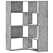 Libreria A 4 Ripiani Grigio Cemento 85x85x140 Cm In Truciolare - Foto miniatura 2