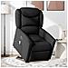 Poltrona Alzapersona Massaggiante Elettrica Nera In Tessuto - Foto miniatura 2