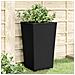Fioriere Da Giardino 4 Pz Nere 32,5x32,5x57 Cm In Pp - Foto miniatura 8