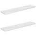 Lusso Casadino -  Scaffali A Parete 2 Pz Bianco Lucido 120x23,5x3,8 Cm In Mdf - Foto miniatura 1