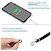 Girocollo Per Smartphone In Nylon Da 150 Cm Con Attacco Universale, Nero - Foto miniatura 4