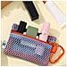 Beauty Case Leggero In Rete Con Cordino Blue - Foto miniatura 2