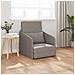 Divano Letto 2-in-1 Tortora 65x80x83 cm Tessuto - Foto miniatura 2