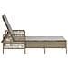 Lettino Prendisole Beige e grigio chiaro Rattan PE 157 x 55 x 92 cm - Foto miniatura 7