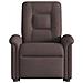 Poltrona Alzapersona Reclinante Elettrica Marrone Scuro Tessuto - Foto miniatura 5