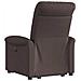 Poltrona Alzapersona Reclinante Elettrica Marrone Scuro Tessuto - Foto miniatura 7