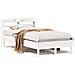 Letto senza Materasso Bianco 120x190 cm Legno Massello di Pino - Foto miniatura 1