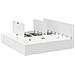 Struttura Letto con Contenitore Bianca 200x200 cm - Foto miniatura 1