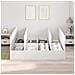 Struttura Letto con Contenitore Bianca 200x200 cm - Foto miniatura 4