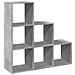 Libreria Divisorio 3Ripiani Grigio Cemento 99x29x99 Truciolato - Foto miniatura 1