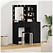 Set Tavolo da Trucco 2 pcs Rovere nero 50 x 41 x 135 cm - Foto miniatura 2