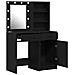 Set Tavolo da Trucco 2 pcs Rovere nero 50 x 41 x 135 cm - Foto miniatura 6