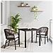 Set da Pranzo per Giardino 3 pcs Marrone Poly Rattan - Foto miniatura 2