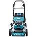 DLM536Z tagliaerba Tagliaerba a spinta Batteria Nero, Turchese - Foto miniatura 7