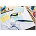 EASYbuddy - Penna Stilografica Ergonomica per Bambini - Twilight Sky - Blu Acciaio /Lime - Punta Mancini - Cartuccia Blu inclusa - Foto miniatura 5