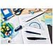 EASYbuddy - Penna Stilografica Ergonomica per Bambini - Twilight Sky - Blu Acciaio /Lime - Punta Mancini - Cartuccia Blu inclusa - Foto miniatura 4