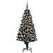 Albero di Natale artificiale con 150 LED Verde 150 cm - Foto miniatura 3