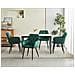 Sedia LUKK - Elegante velluto verde scuro per soggiorno x 2 - Foto miniatura 9