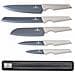 BH-2839 Set di 5 coltelli da cucina con striscia magnetica - Foto miniatura 1