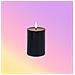 Candela Elettronica A Led Serie Magic Black (7.5cm Diametro, 10cm Altezza) - Senza Fiamma E A Batteria - Foto miniatura 3