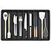 Organizzatore Per Cassetti In Silicone Nero (57x35.5x3cm) - Portaoggetti Multicomparto - Foto miniatura 2