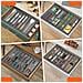 Organizzatore Per Cassetti In Silicone Nero (57x35.5x3cm) - Portaoggetti Multicomparto - Foto miniatura 3