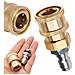 Adattatore Sgancio Rapido Qc14 - 1/4"" Femmina A 1/4"" Maschio | Ottone + Acciaio Inox | Per Idropulitrici E Accessori Alta Pressione - Foto miniatura 1