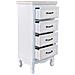 Cassettiera In Legno Bianco 40x30x82h - Foto miniatura 4