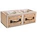Cassetto In Legno Marrone 30x15x10,5h - Foto miniatura 1